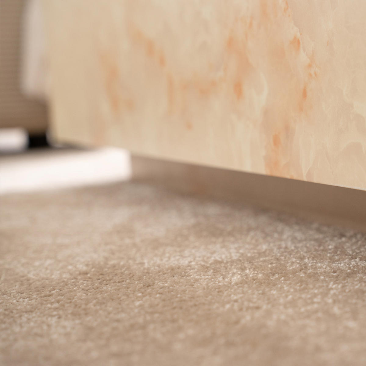 COUCHTISCH AMIRI XL - Sandstein, 95 x 35 x 95 cm - Beige, Holzwerkstoff/Textil (95/95/35cm) - Home Deluxe