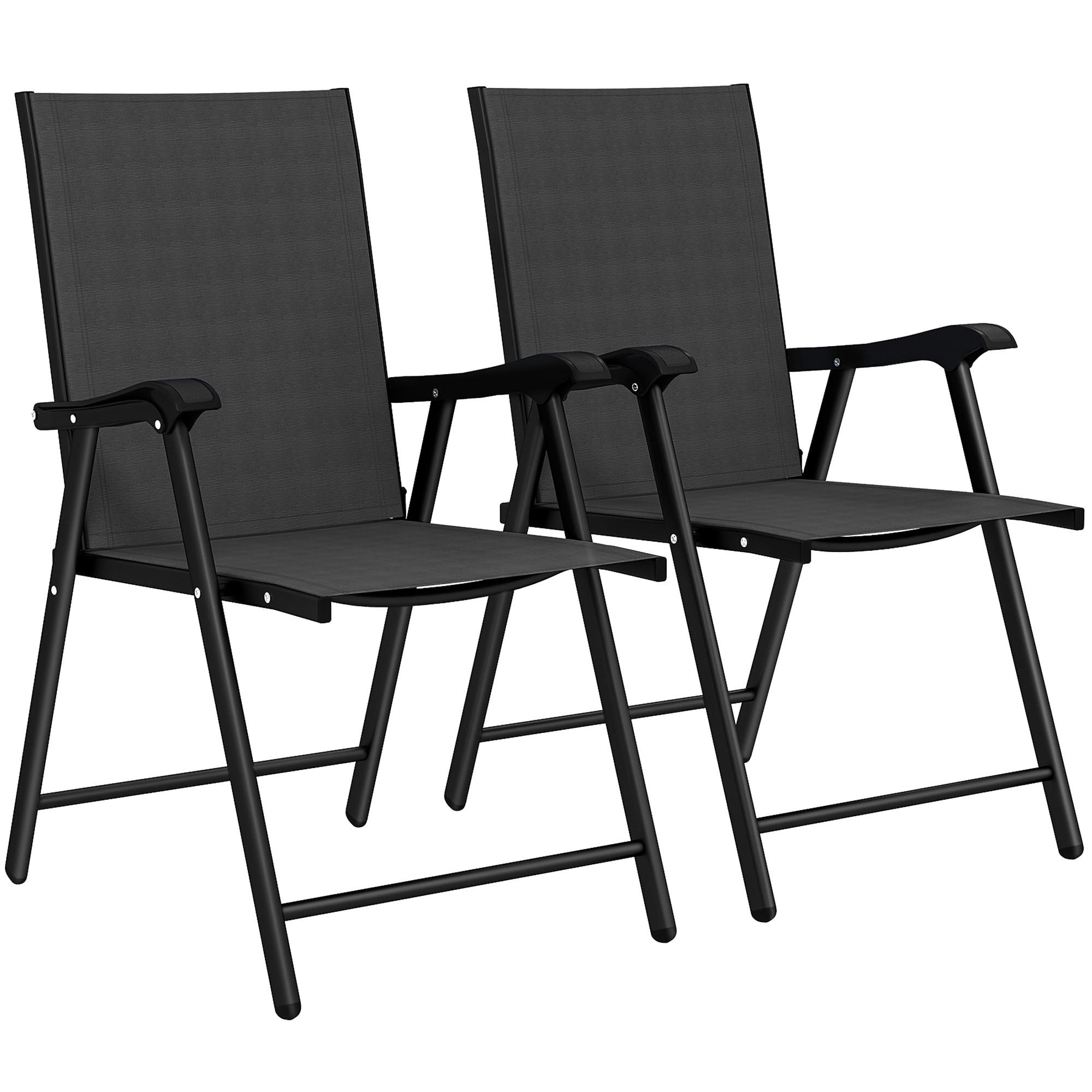 GARTENSTUHL Schwarz 62.0/58.0/97.0cm - Schwarz, Metall (58/97/62cm)