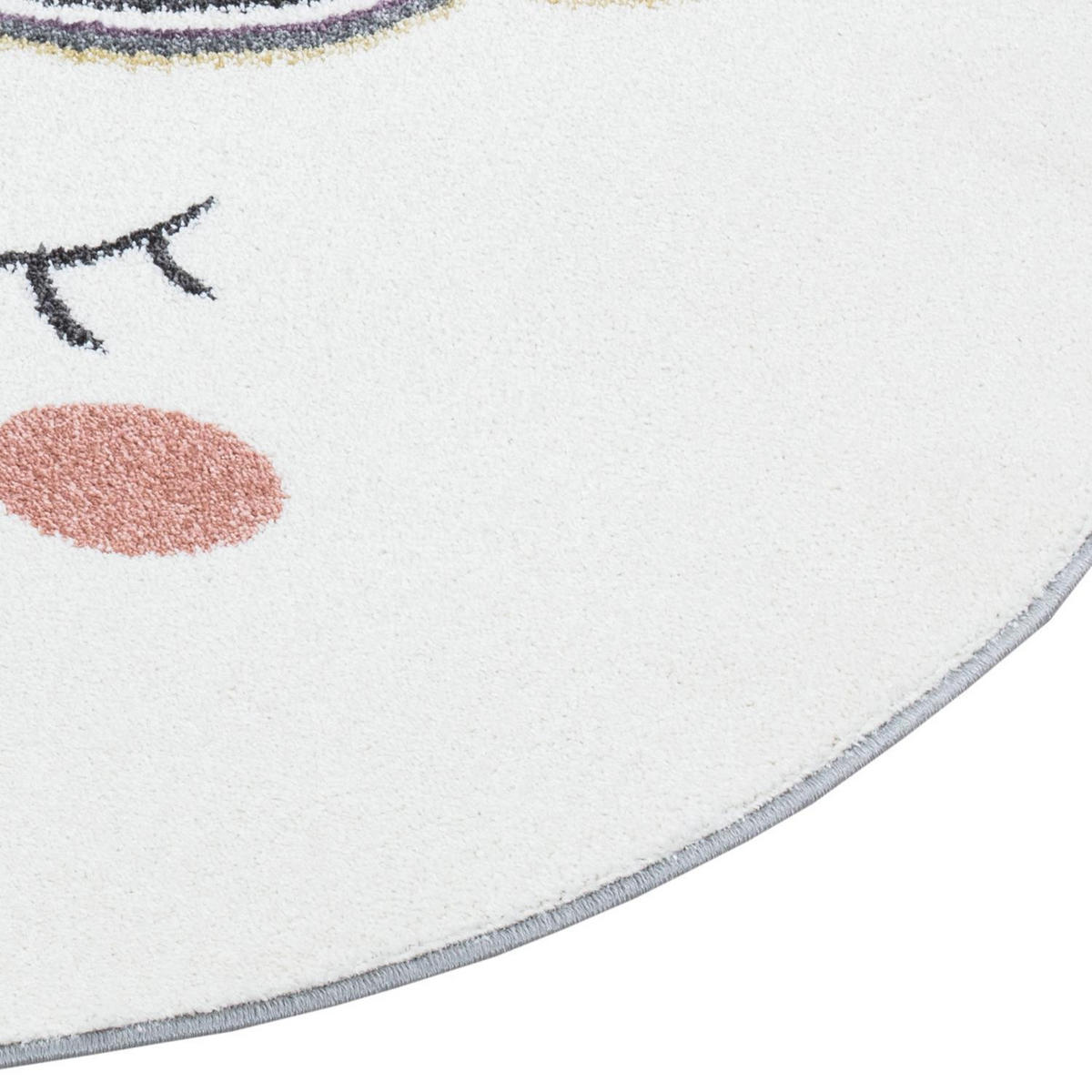KINDERTEPPICH Anime 895 Grau 160 cm Rund - Grau, Textil (160/160cm) - carpet city
