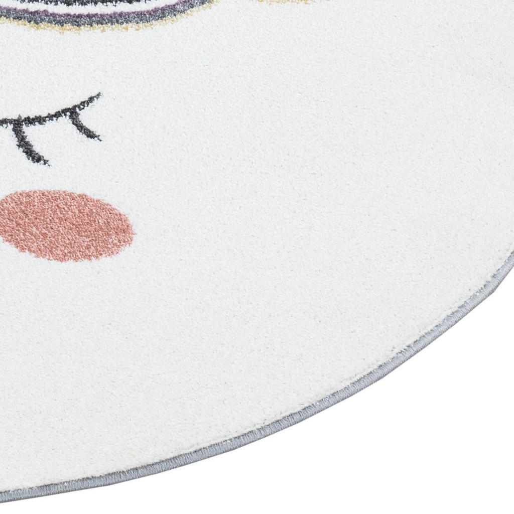 Thumbnail - carpet city Kinderteppich, Grau, Textil, Märchen/ Fantasie, Rund, 160x160 cm, Oeko-Tex® Standard 100, für Fußbodenheizun...