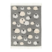 KINDERTEPPICH aus Baumwolle grau - Grau, Naturmaterialien (120/170cm) - AFK Living
