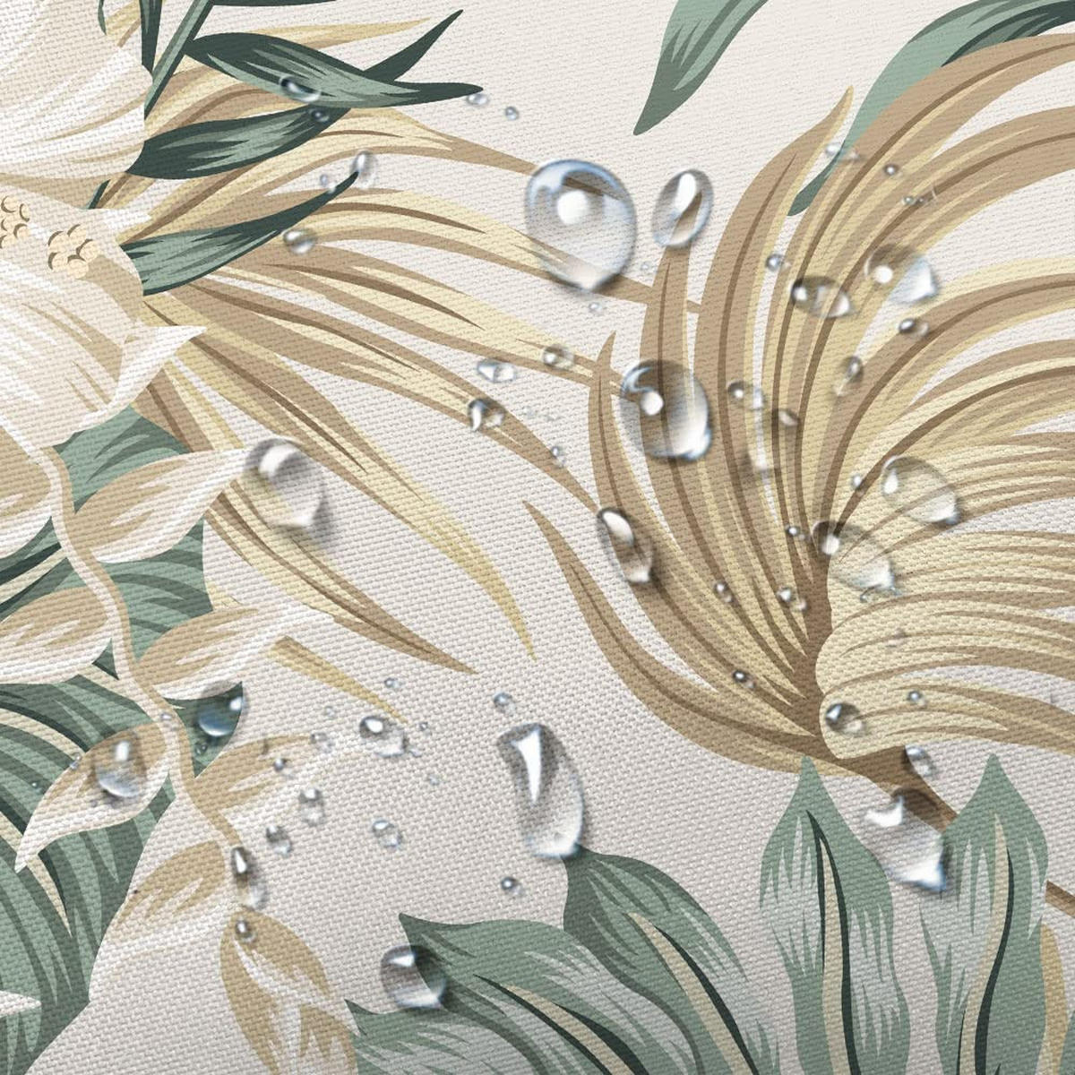 DUSCHVORHANG tropisch Monstera Blätter Muster 90 x 180 cm Polyester maschinenwaschbar mit Haken - Multicolor, Textil (90/180cm) - MCBOSON