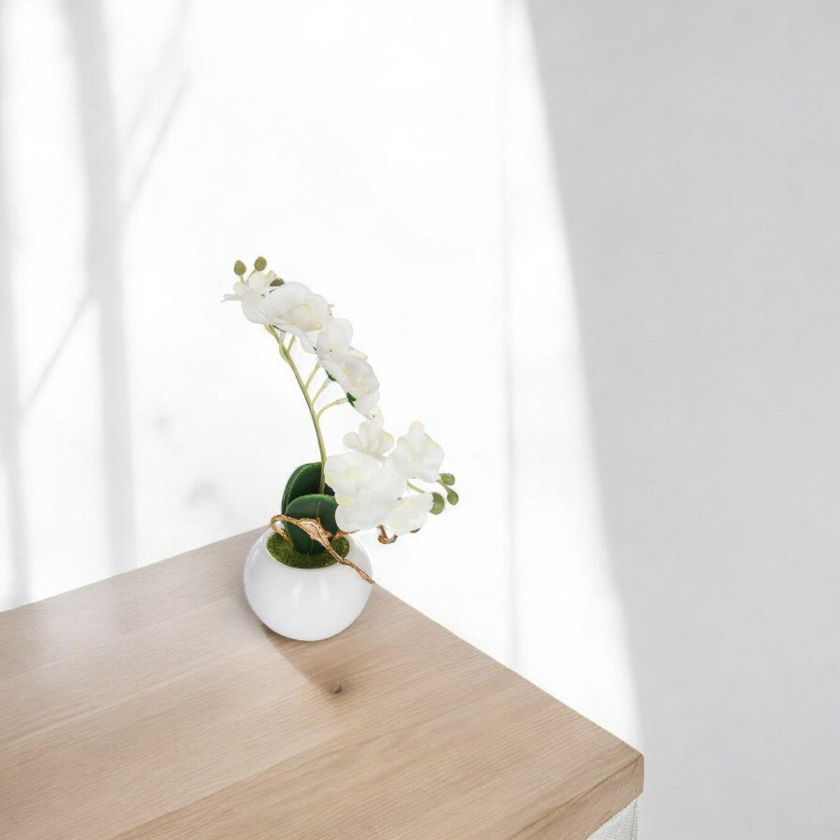 ORCHIDEE im Topf 13/13/28 cm - Weiß, Kunststoff (28cm) - Atmosphera Createur d´interieur
