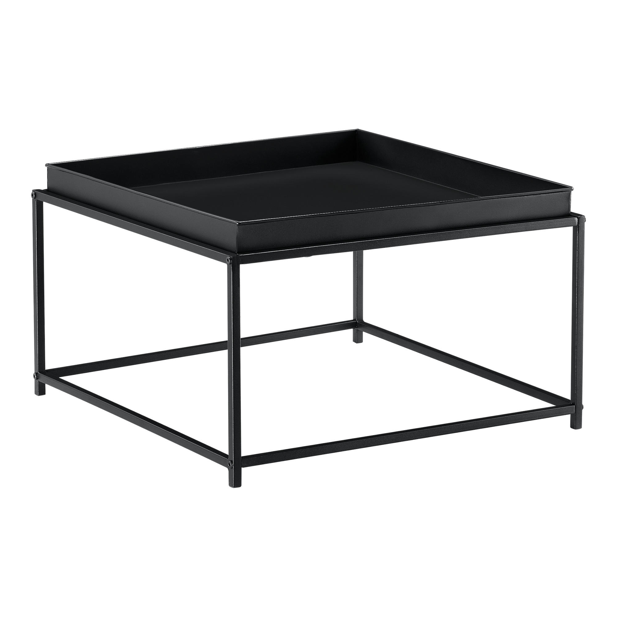 BEISTELLTISCH Lipizza - Schwarz, Metall (59/59/36cm) - [en.casa]