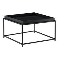 BEISTELLTISCH Lipizza - Schwarz, Metall (59/59/36cm) - [en.casa]
