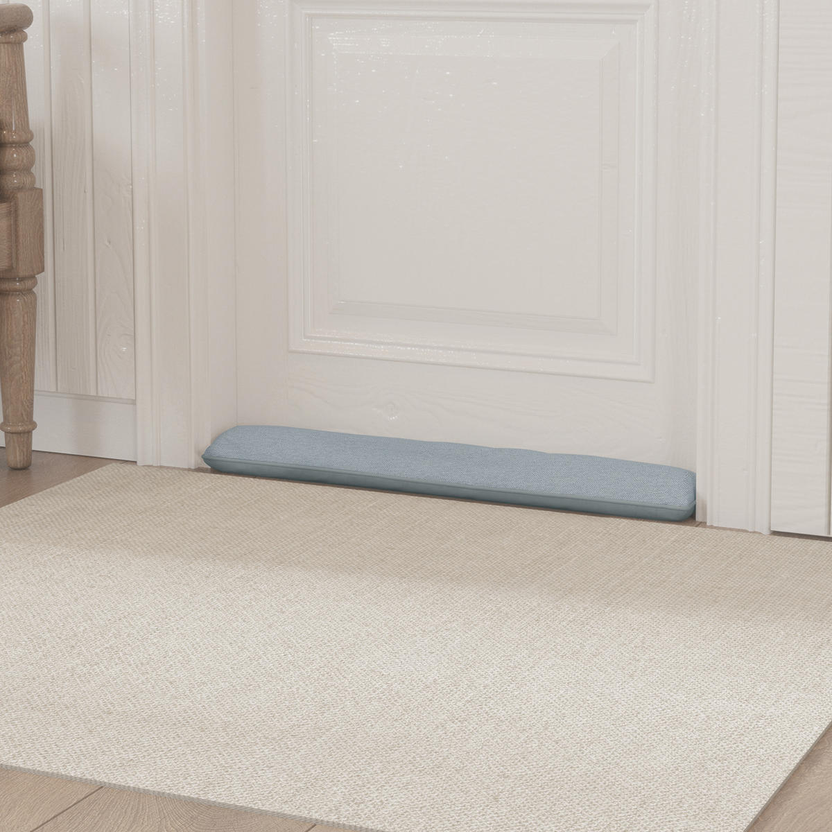 ZUGLUFTSTOPPER 90 cm winddicht - Grau, Textil (12/90cm) - Vercart