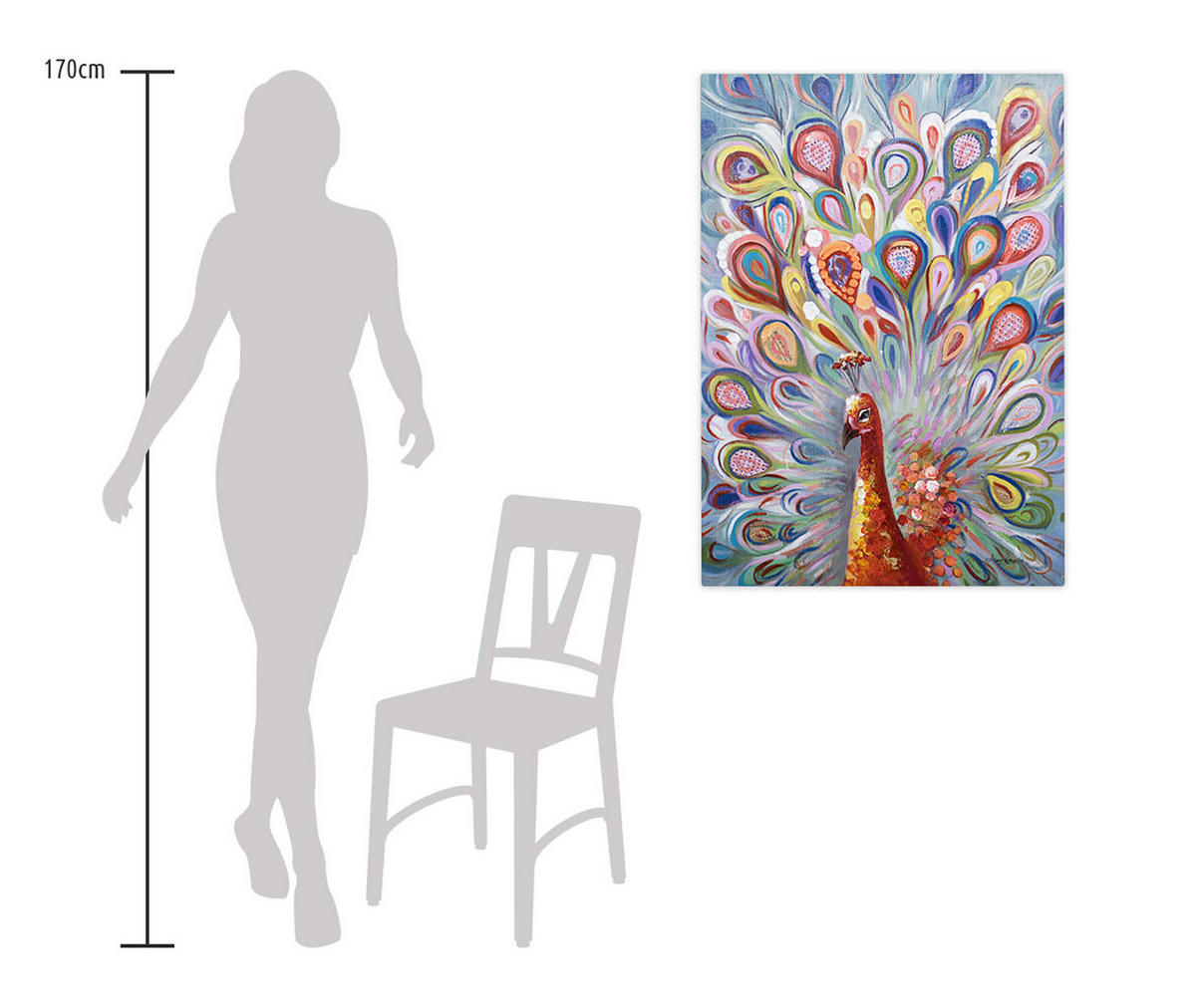 ACRYLBILD HANDGEMALT 70/100 cm - Multicolor, Holz/Textil (70/100cm) - KUNSTLOFT