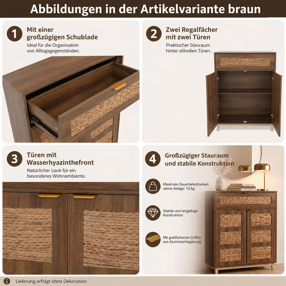 KOMMODE Weiß - Weiß, Holz (80/115/35cm) - MCW