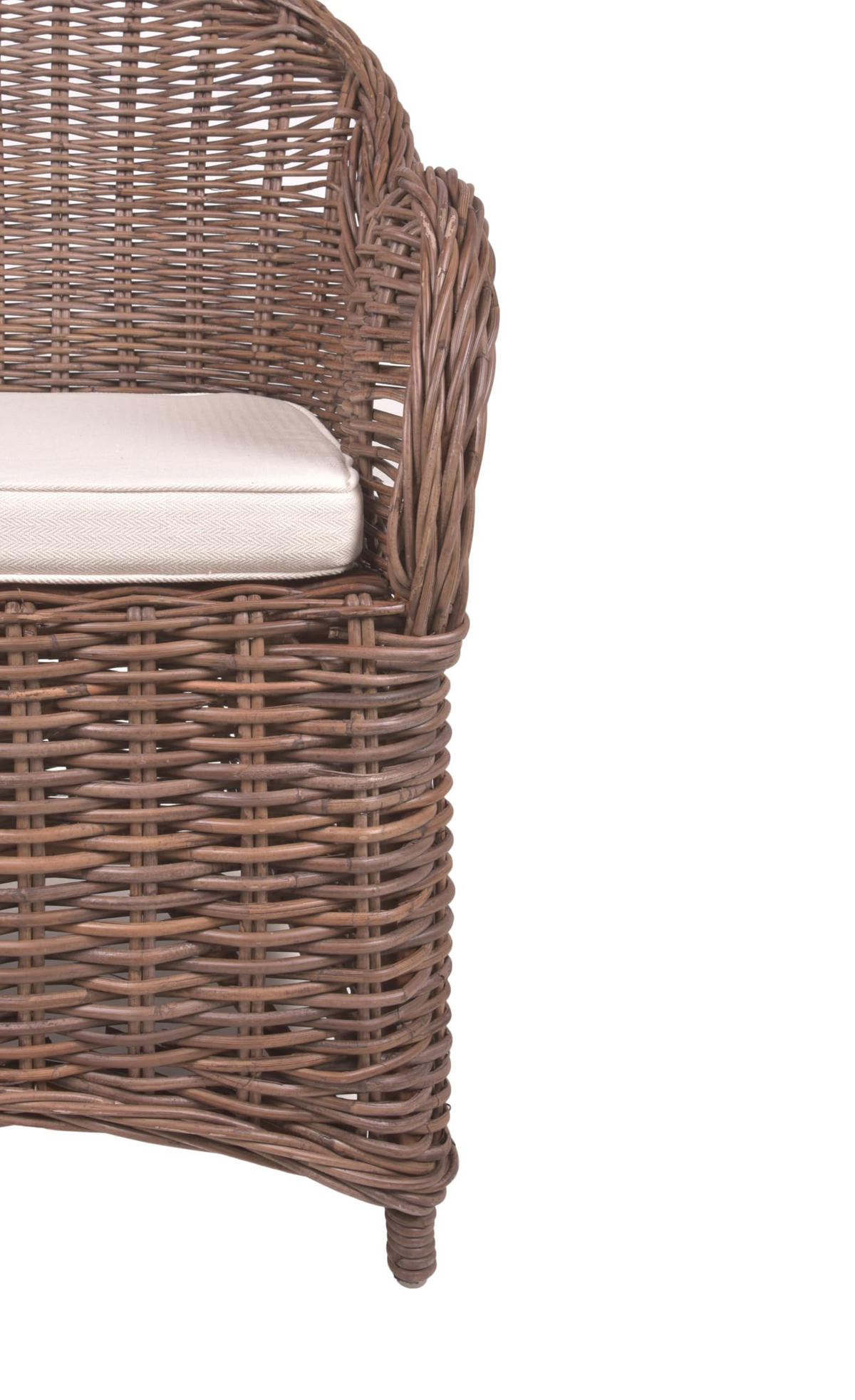 GARTENSTUHL Basel Braun Relaxsessel - Braun, Holz (65/88/64cm) - DELUKE