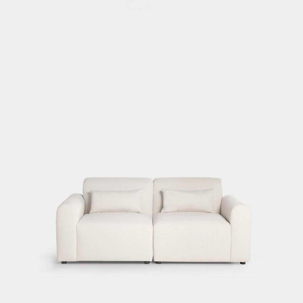 SOFA-ZWEISITZER Cillian Beige 200 cm x 87 cm - Beige, Textil (200/87/90cm) - Klast Home