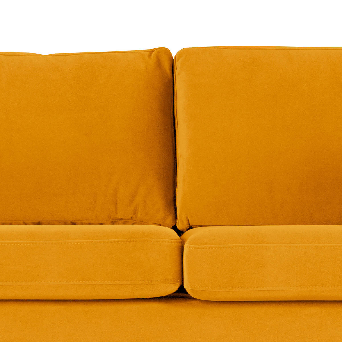 ECKSOFA mit Longchair - Gelb/Buchefarben, Buchenholz/Textil (281/153cm) - home24