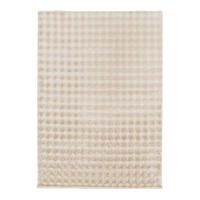 TEPPICH ultraweich mit Relief-Effekt Beige - Beige, Textil (80/150cm) - AFK Living