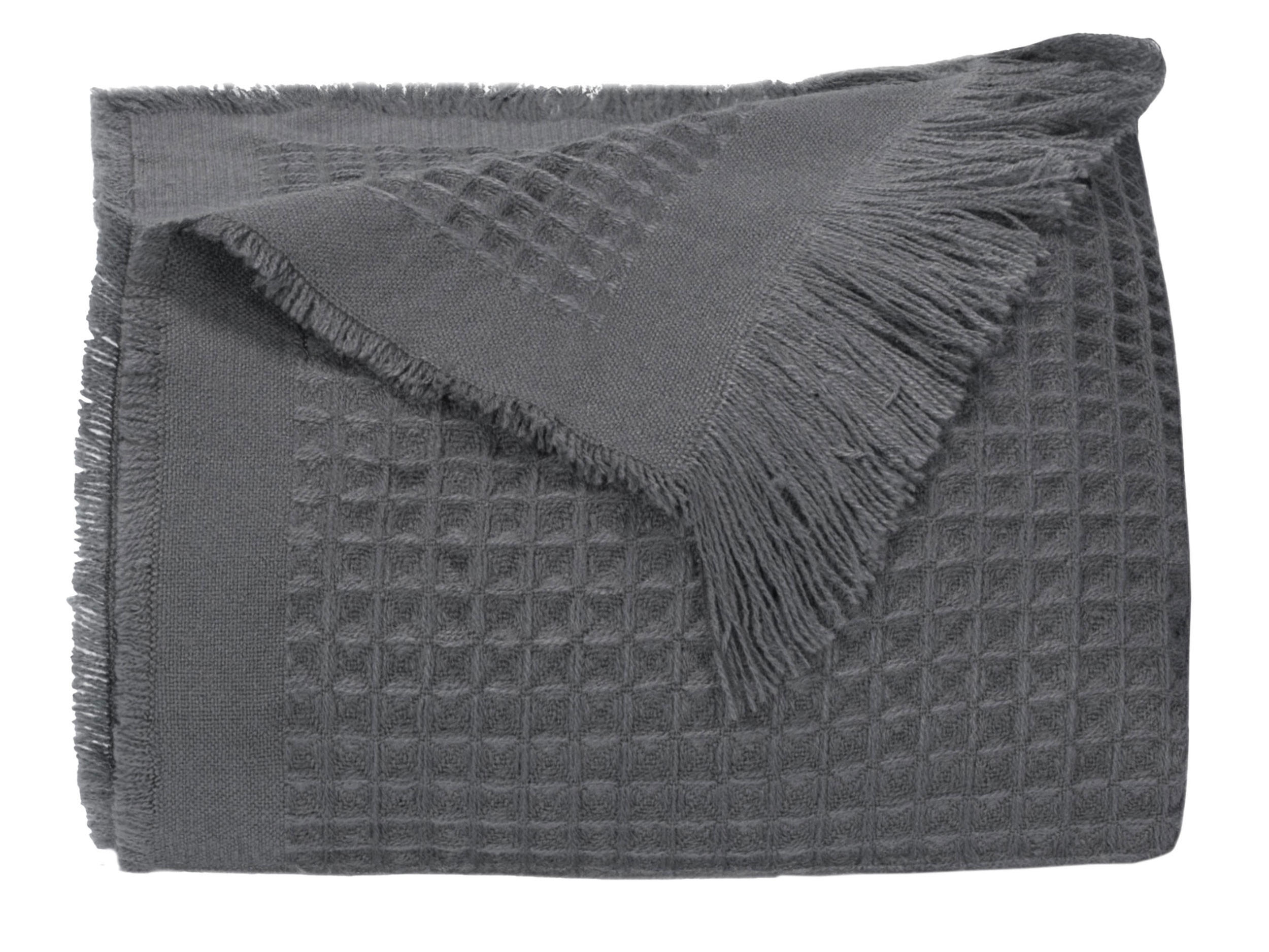 KUSCHELDECKE, 150x200 cm, 100% Polyacryl - Anthrazit, Textil (150/200cm) - Zollner