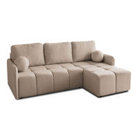 ECKSOFA GAMMA mit Schlaffunktion Quelle 05 - Beige, Textil (217/145cm) - Lookway