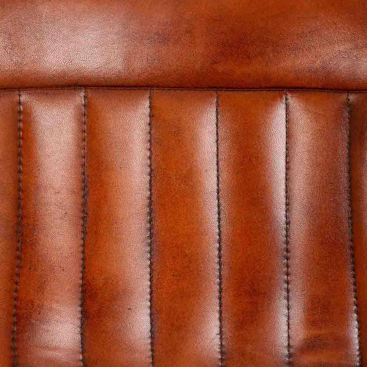 HOCKER aus Metall, braun, 46x50x106cm - Braun, Fell (46/106/50cm) - Wanderlust