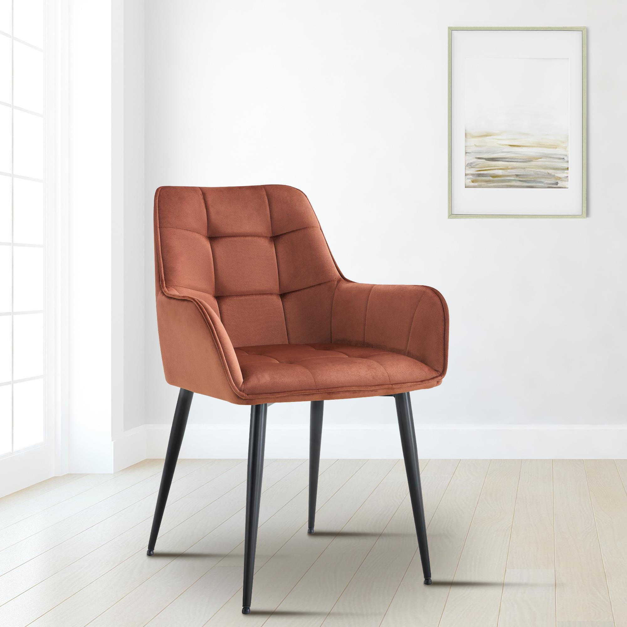 ESSZIMMERSTUHL Kunststoff braun - Schwarz/Braun, Kunststoff/Textil (58/86/62cm) - CLP