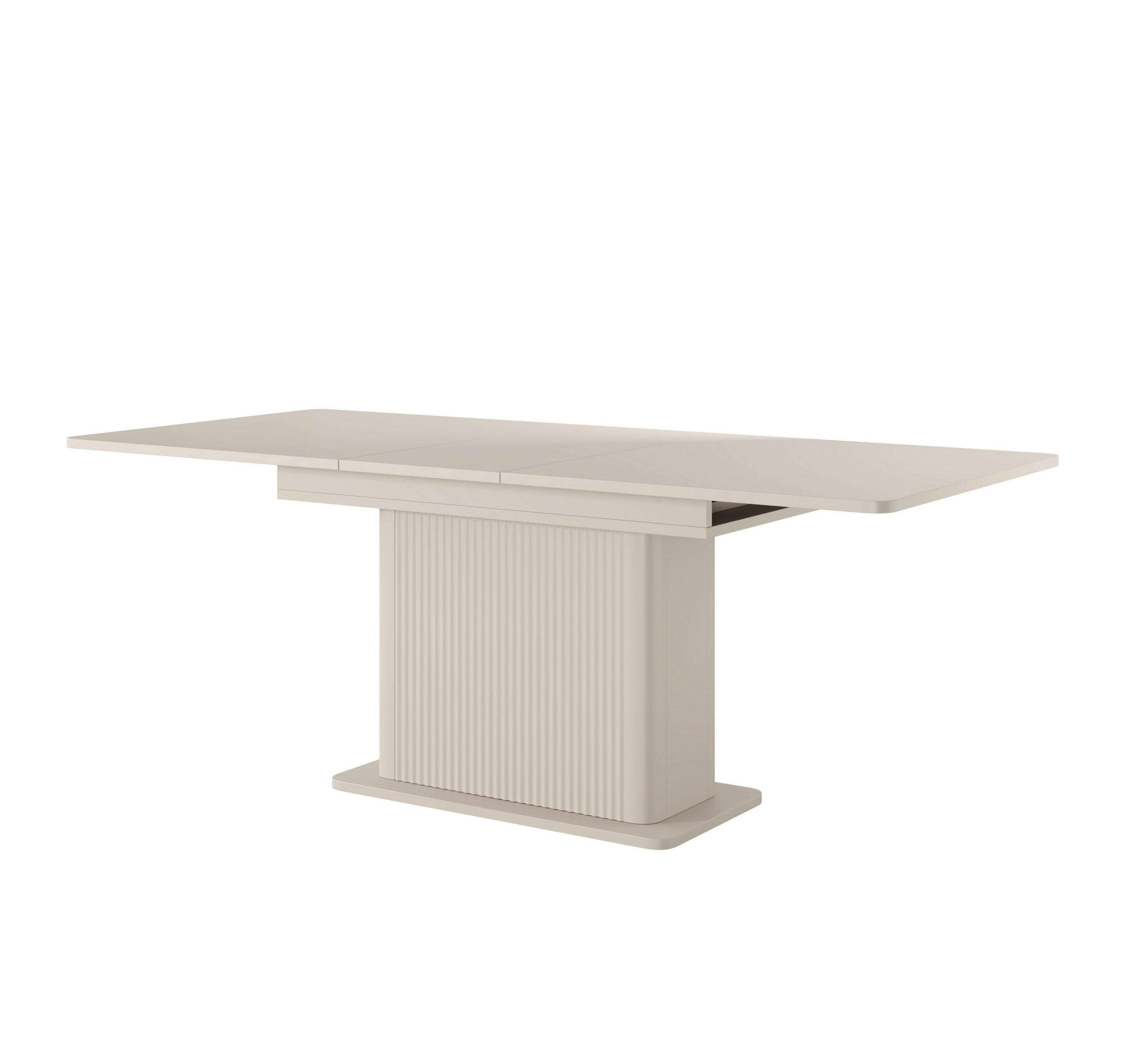 ESSTISCH LANTANA Ausziehbar 160 - 200 / 160 x 75,4 cm - Beige/Goldfarben, Holz (160/160/75.4cm) - MASSENO