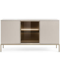 KOMMODE FONTE, Cremefarbig - Creme, Holzwerkstoff (154/83/39cm) - KONSIMO®
