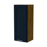 HÄNGESCHRANK Salo W4/40 Eiche Artisan / Kaschmir Matt 40 / 32,5 / 96cm - Eiche Artisan/Dunkelblau, Holz/Holzwerkstoff (40/96/32.5cm) - Feldmann-Wohnen