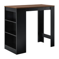 BARTISCH Kouvala - Schwarz, Holzwerkstoff (110/103/50cm) - [en.casa]