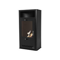 BIOETHANOL-OFEN Schwarz inklusive 2 L-Tank und 3 kW Leistung - Schwarz, Metall (52/98/34cm) - Purline