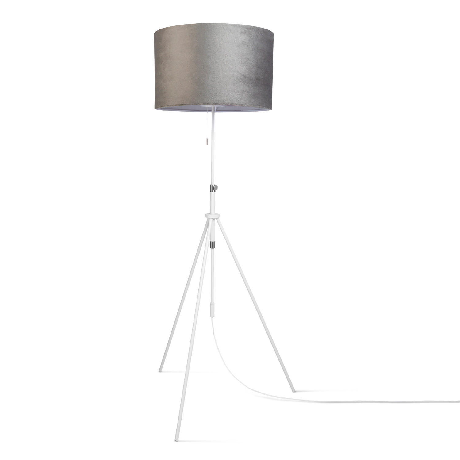STEHLEUCHTE Naomi Fl - Grau, Metall (52.7/52.7/176.5cm) - Paco Home