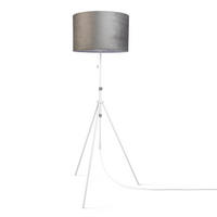 STEHLEUCHTE Naomi Fl - Grau, Metall (52.7/52.7/176.5cm) - Paco Home
