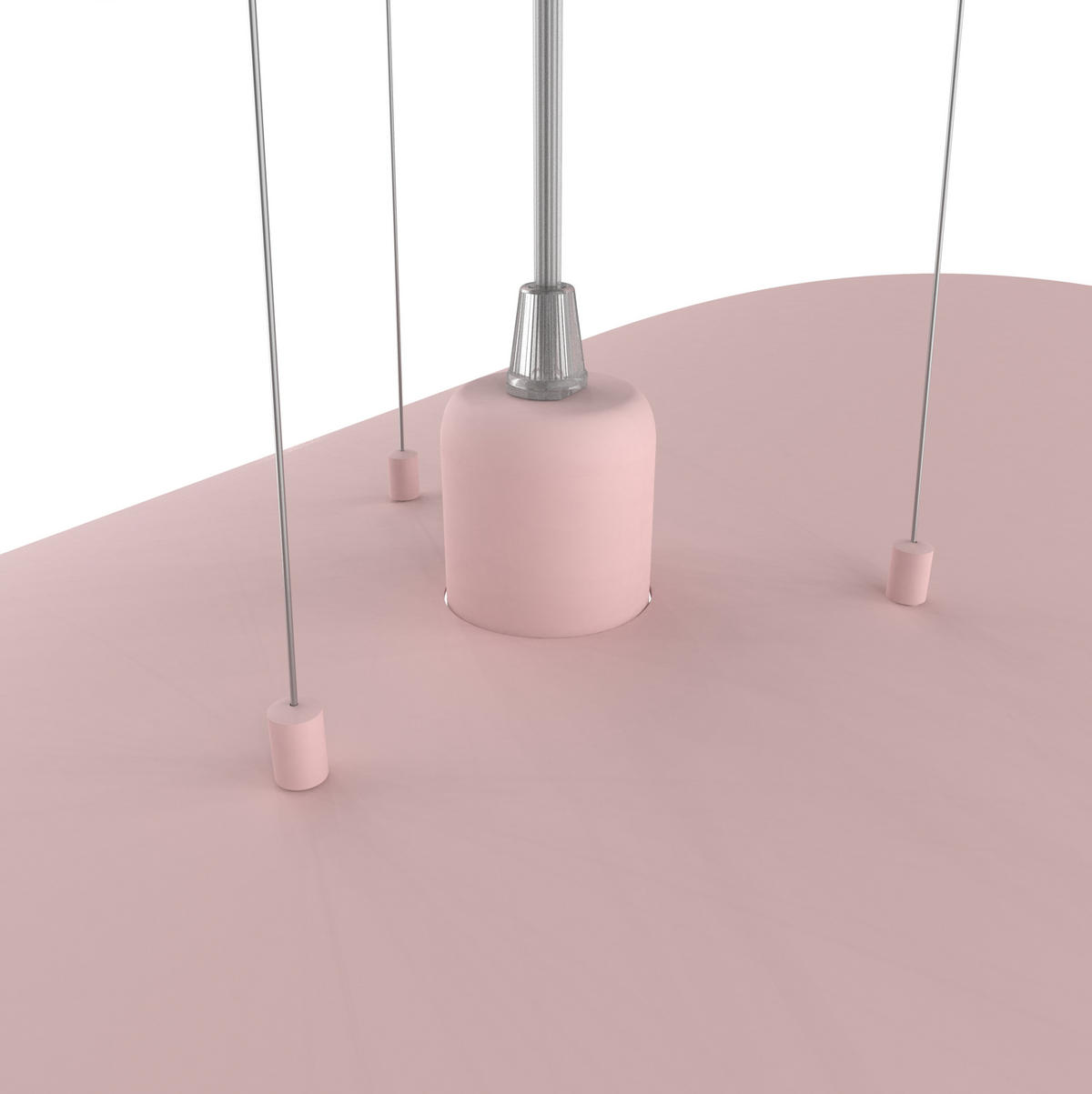 HÄNGELEUCHTE - Pink, Metall (90/90/120cm) - Lumicom