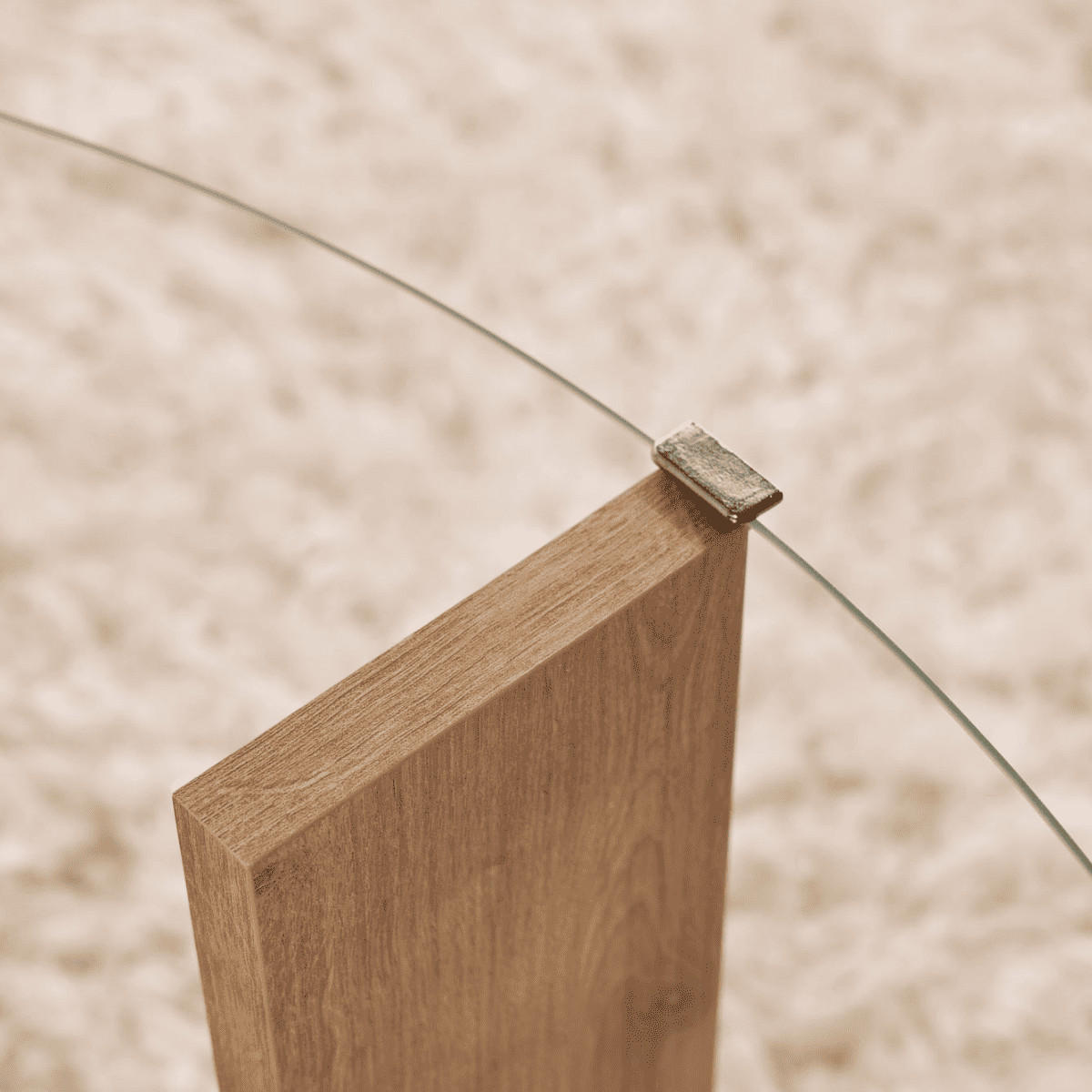 COUCHTISCH mit 2 Platten, davon eine aus gehärtetem Glas 75/75/40 cm - Eichefarben, Holzwerkstoff (75/75/40cm) - Calicosy