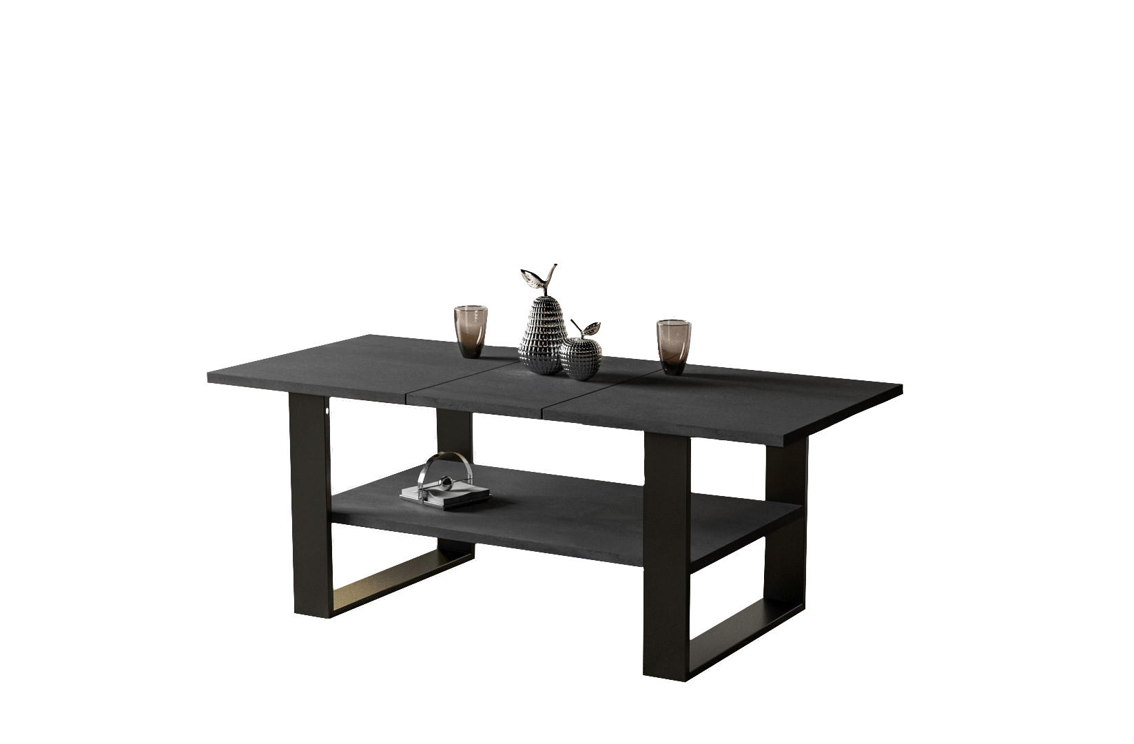COUCHTISCH Inga - Graphitfarben, Holzwerkstoff (110/65/53cm) - Endo-Moebel