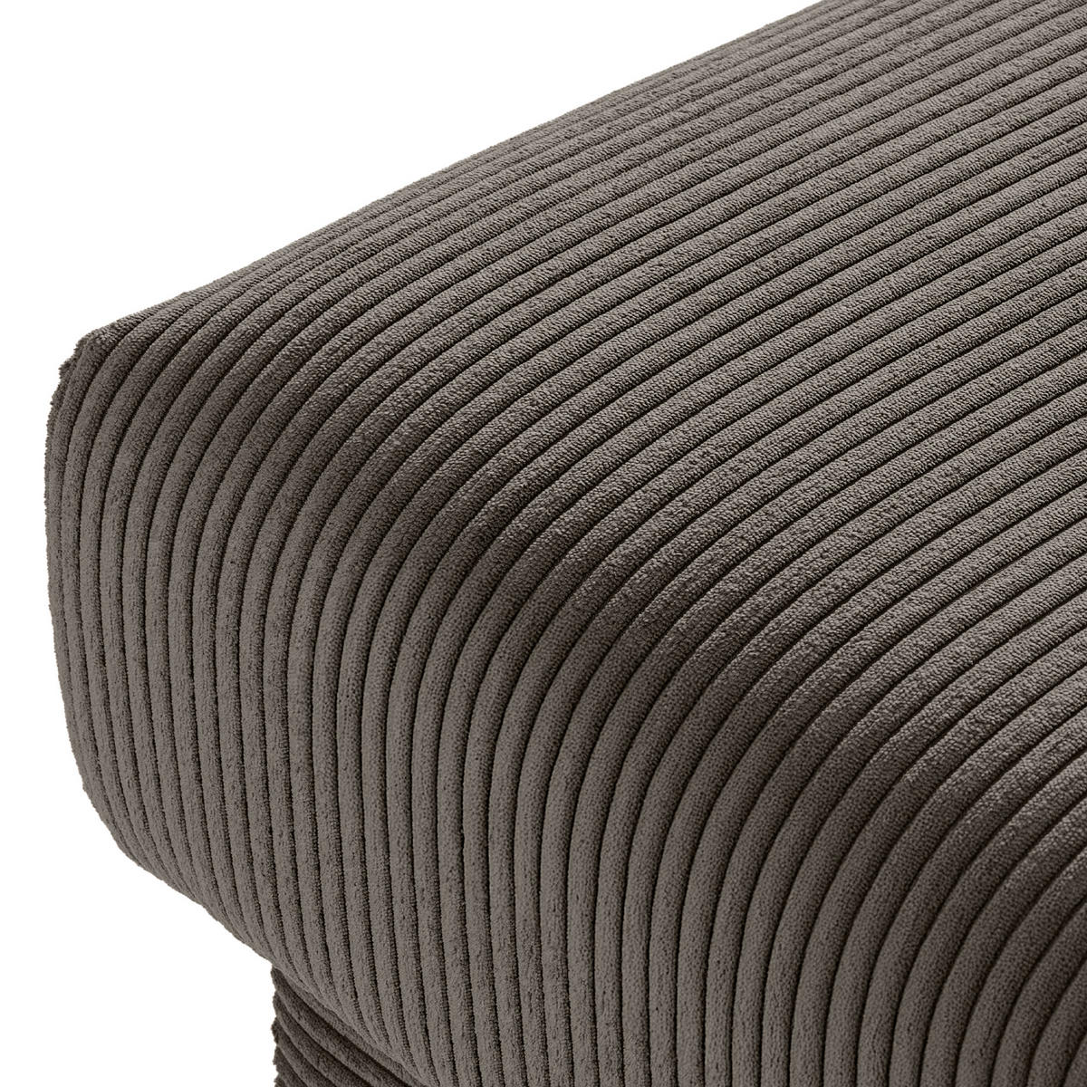 HOCKER GUSTAVO II, Graubeige - Greige/Beige, Holz/Holzwerkstoff (92/49/92cm) - KONSIMO®