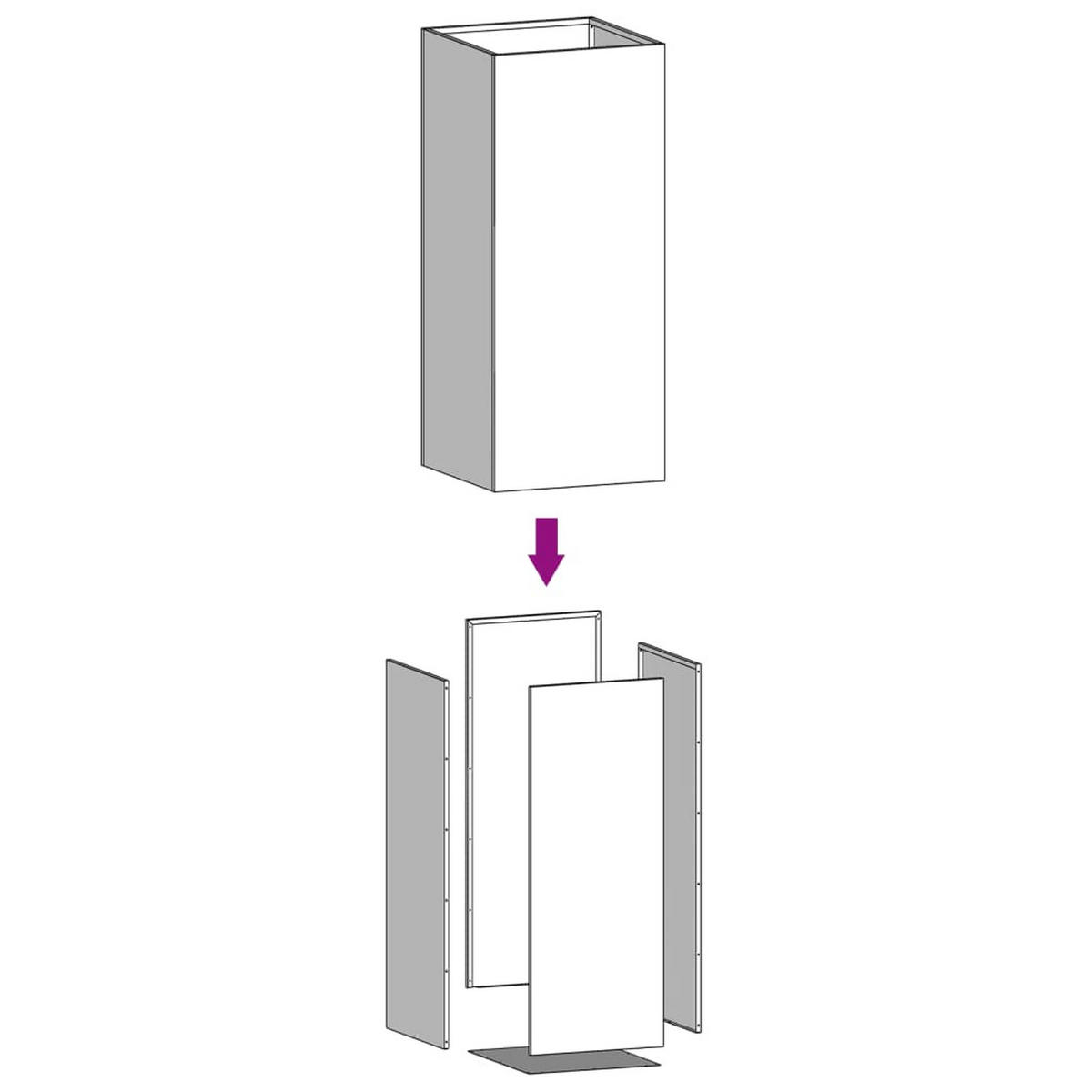 PFLANZKÜBEL Anthrazit 52/48/75 Cm Stahl - Anthrazit, Metall (52/75/48cm) - vidaXL