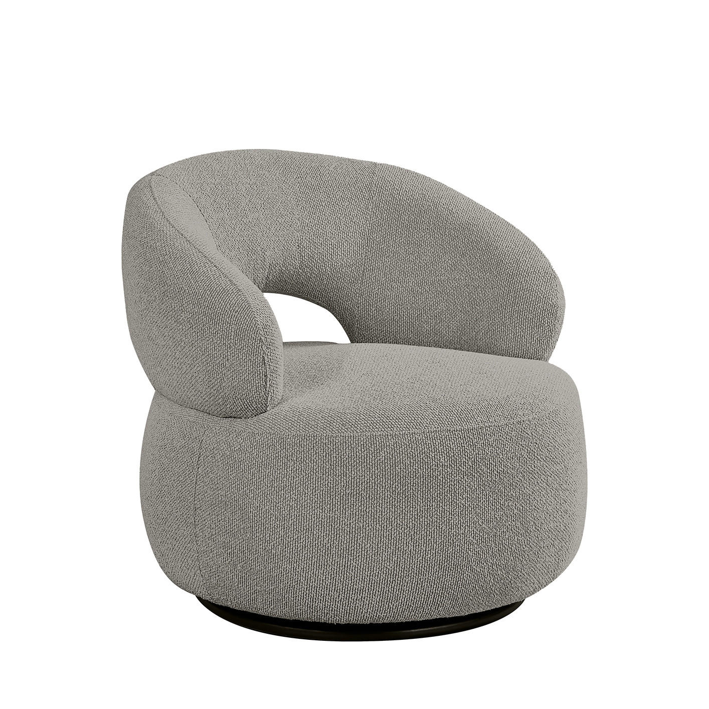 SESSEL Nusenna - Grau - 81/82/73 cm - - Grau, Textil (82/73/81cm) - LABEL51