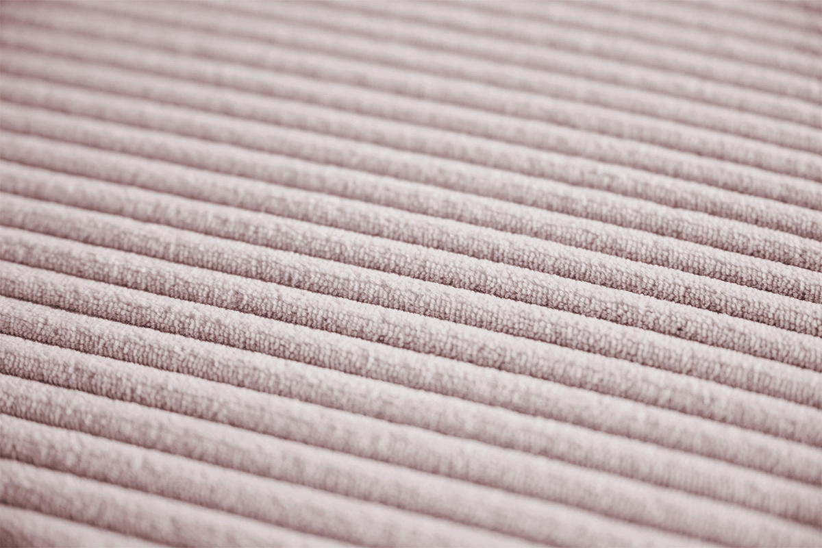 SITZELEMENT MODULSOFA WIOLO SOFT Pink Cord - Pink/Schwarz, Kunststoff/Textil (111/43/111cm) - KAWOLA
