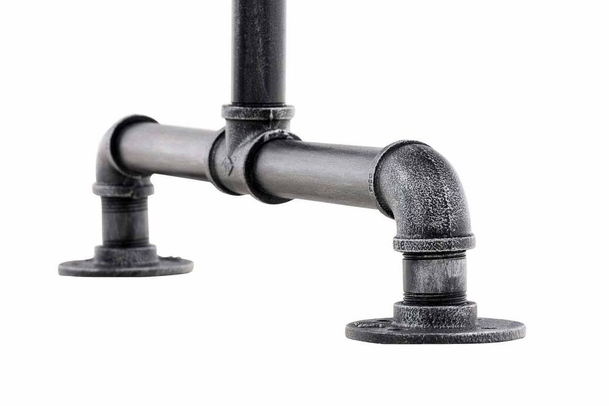 KLEIDERSTÄNDER 150 cm-silber-Metall - Silberfarben, Metall (150/150/55cm) - CLP
