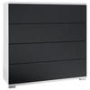 KOMMODE Pavos Schwarz matt - Schwarz, Holzwerkstoff (76/76/35cm) - Vladon