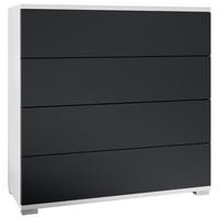 KOMMODE Pavos Schwarz matt - Schwarz, Holzwerkstoff (76/76/35cm) - Vladon