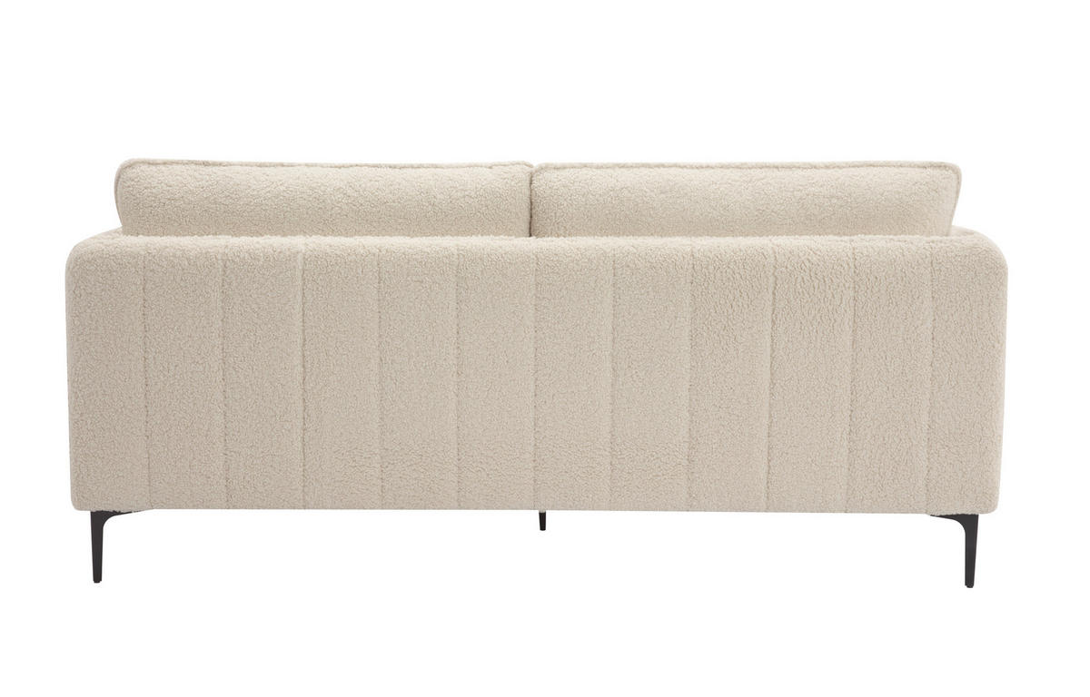 SOFA Wolle Weiß - Weiß, Textil (195/86/85cm) - Nordlys