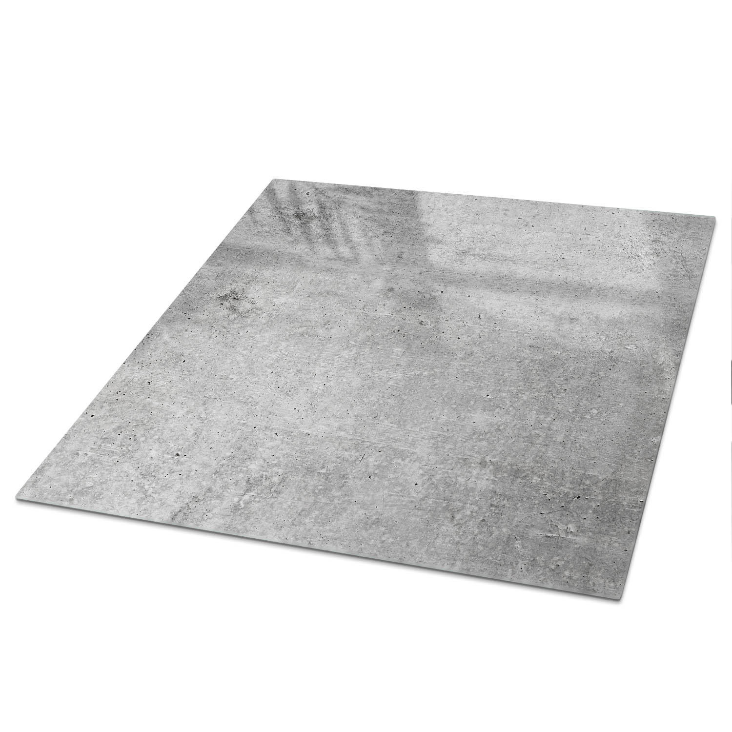 TISCHPLATTE 50x50 cm – Grauer Beton - Beige, Glas (50/50/0.4cm) - Wallfluent