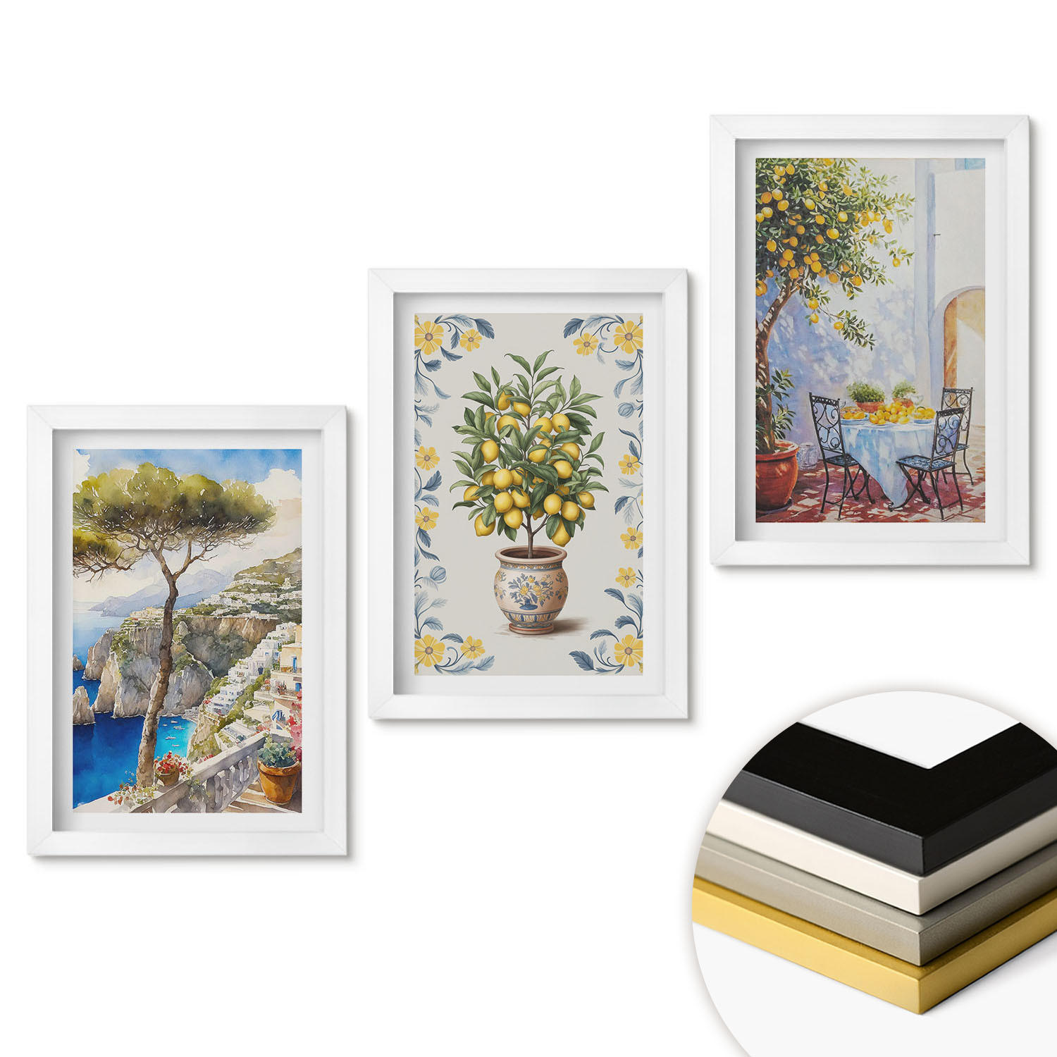 ArtPrintCave Wandbilder Weiß 20x30 cm
