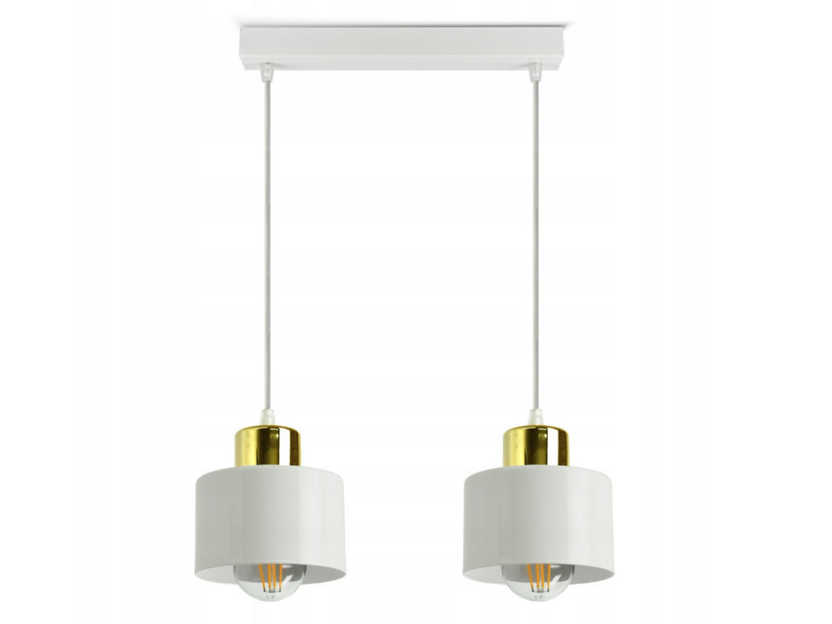 PENDELLEUCHTE Roller - Goldfarben/Weiß, Metall (12/32/70cm) - kiki design
