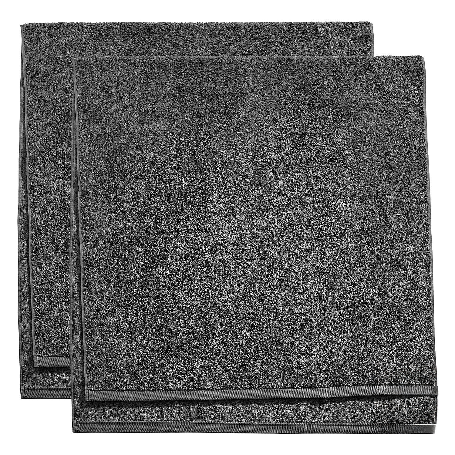 DUSCHHANDTUCH (2er Set) Fabulous - Dunkelgrau, Textil (70/140cm) - Butlers