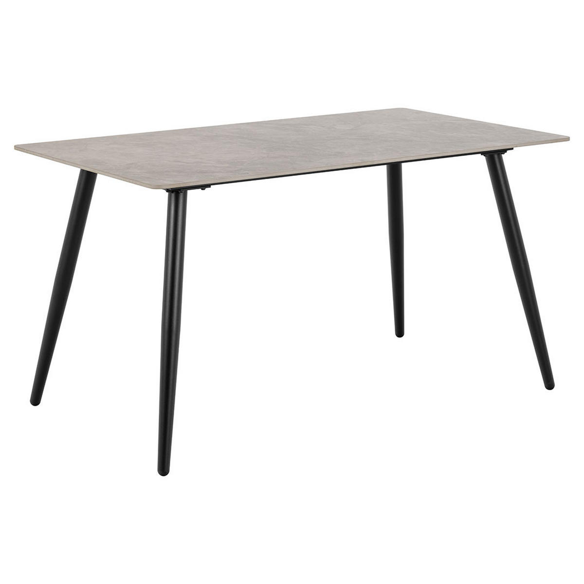 ESSTISCH, Wicklow, Grau, Metall / Keramik, 140 x 80 x 75 cm - Grau, Metall (80/140/75cm) - ebuy24