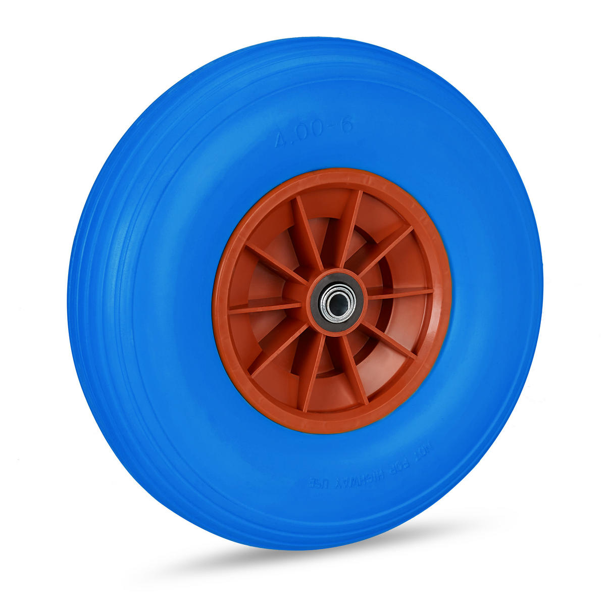 SCHUBKARRENRAD - Multicolor, Kunststoff/Metall (33/33/9cm) - Relaxdays