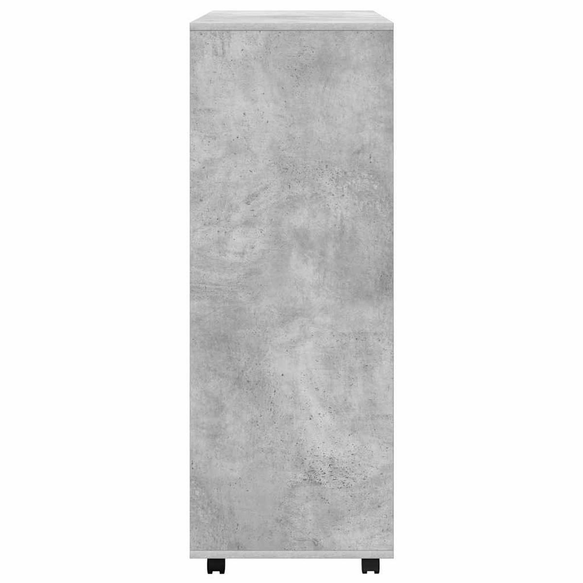 KLEIDERSCHRANK Betongrau 80/40/110 Cm Holzwerkstoff - Grau, Holzwerkstoff (40/110/80cm) - vidaXL