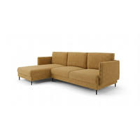 ECKSOFA Helmer In Stoff Baloo - Hellbraun, Holzwerkstoff/Textil (164/293cm) - Fun Möbel