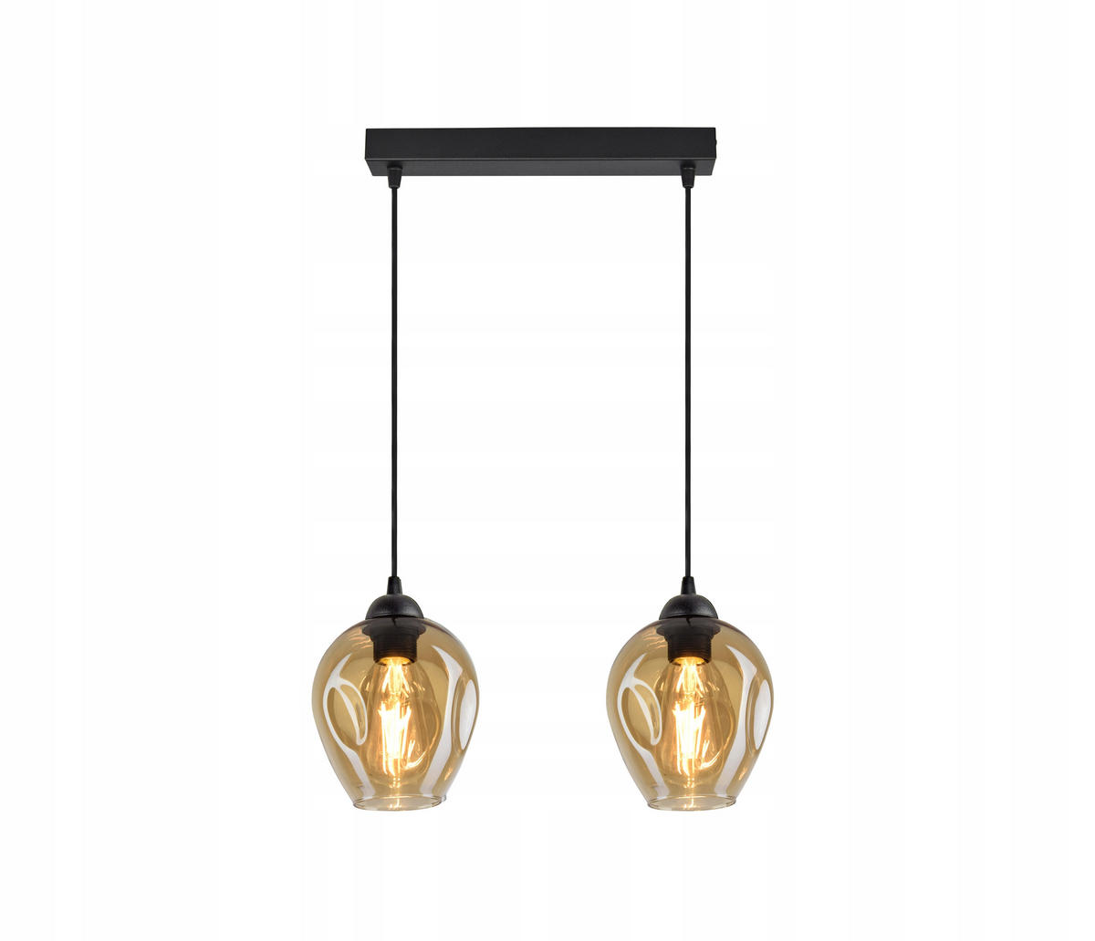 PENDELLEUCHTE Hegel - Transparent/Schwarz, Glas/Metall (15/37/80cm) - kiki design
