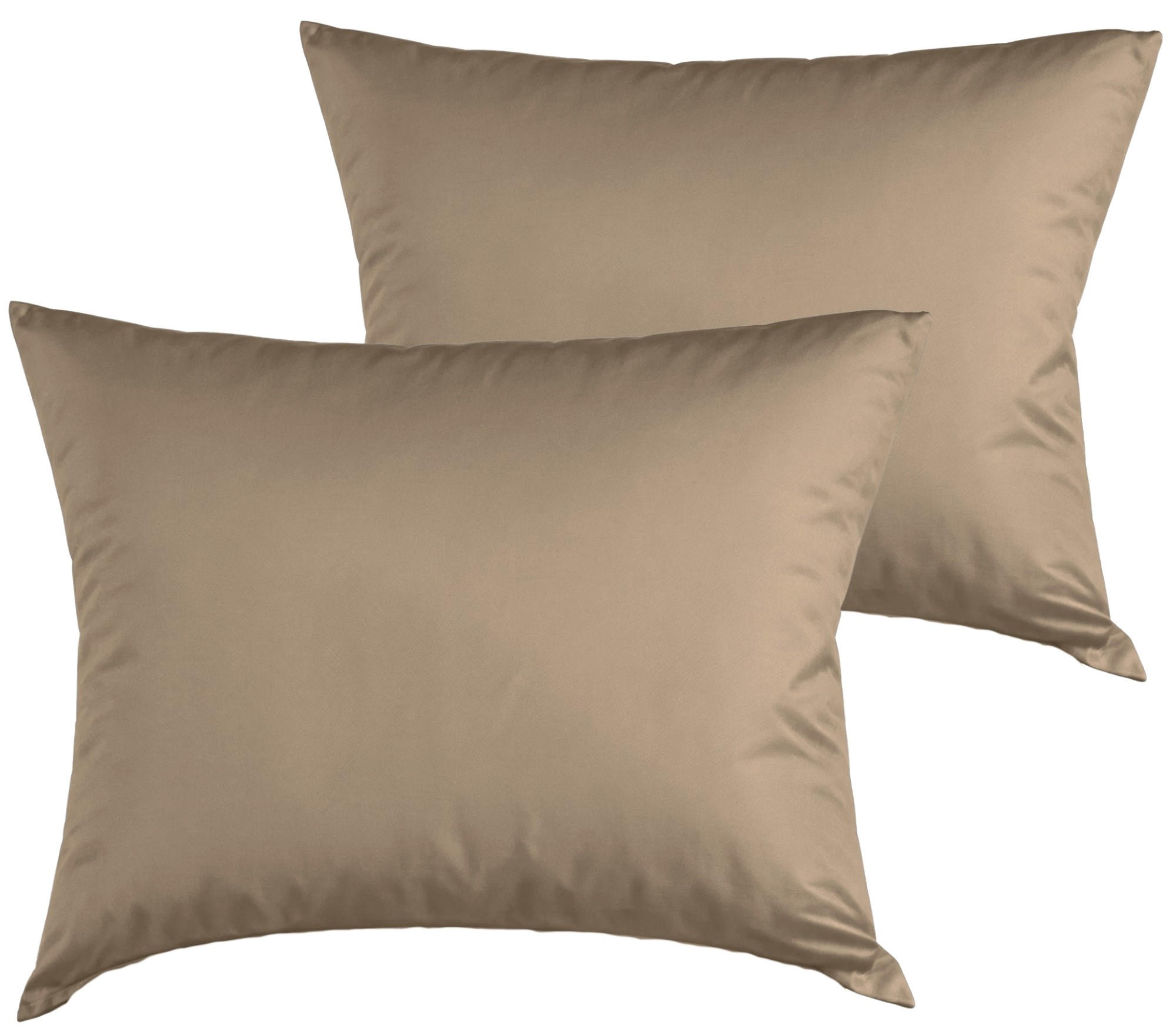 KISSENBEZUG 40x40 cm aus 100% Mikrofaser, Kissenhülle Braun Einfarbig - Braun, Textil (40/40cm) - Carpe Sonno