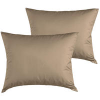 KISSENBEZUG 40x40 cm aus 100% Mikrofaser, Kissenhülle Braun Einfarbig - Braun, Textil (40/40cm) - Carpe Sonno
