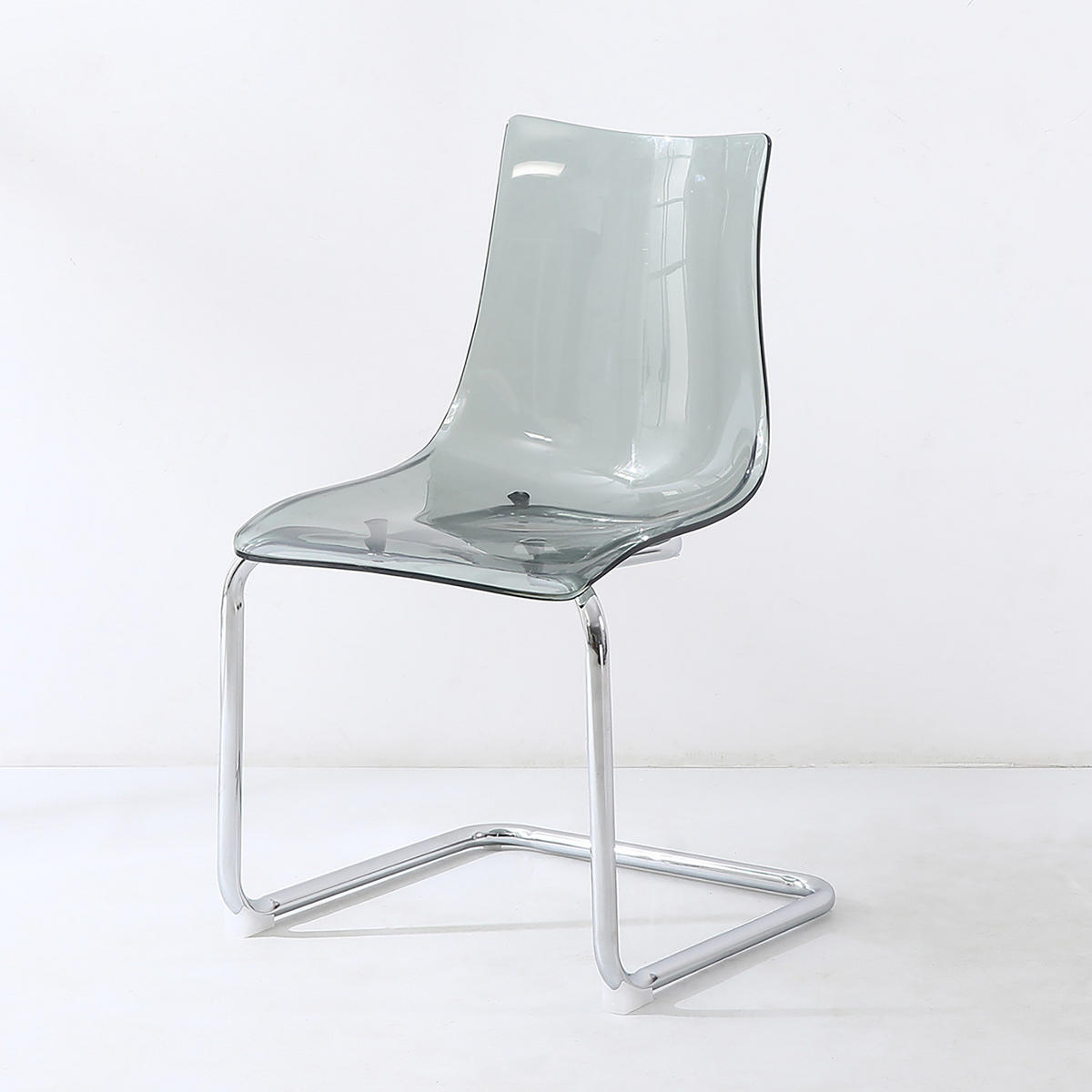FREISCHWINGER 2ER-SET - Metall / Kunststoff - Chromfarben/Hellgrau, Kunststoff/Metall (47/82/51cm) - home24